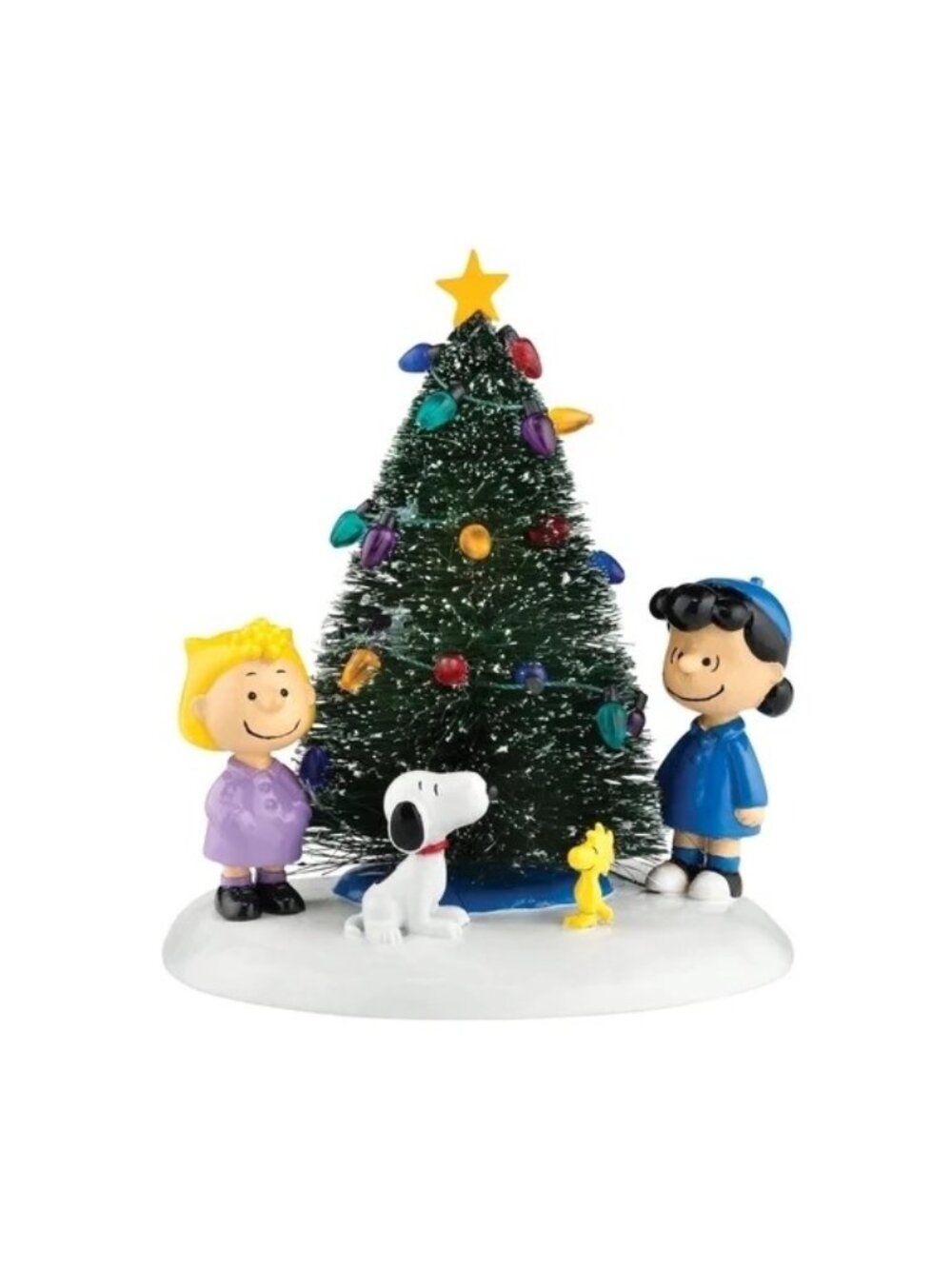 Department 56 Peanuts Village O'Christmas Tree Decorative Multicolor Figurine 4.